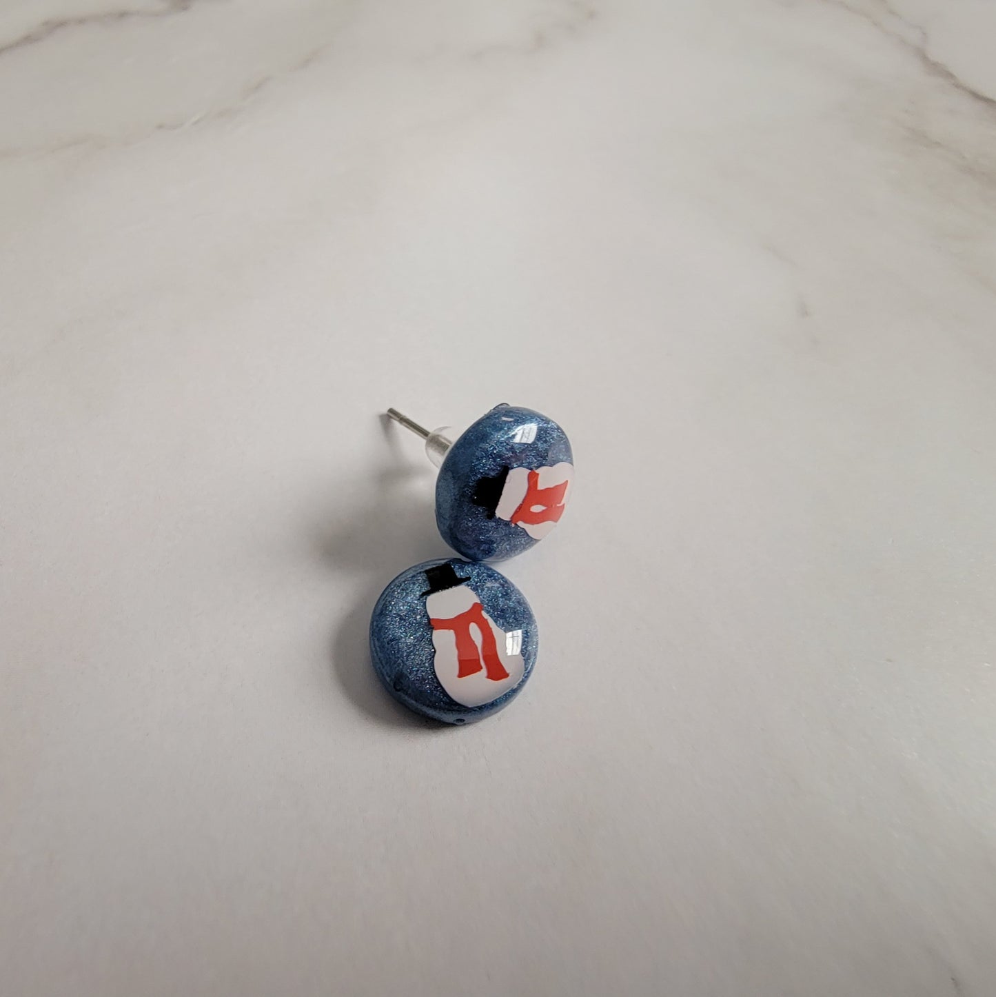 Snowman Resin Post Earrings