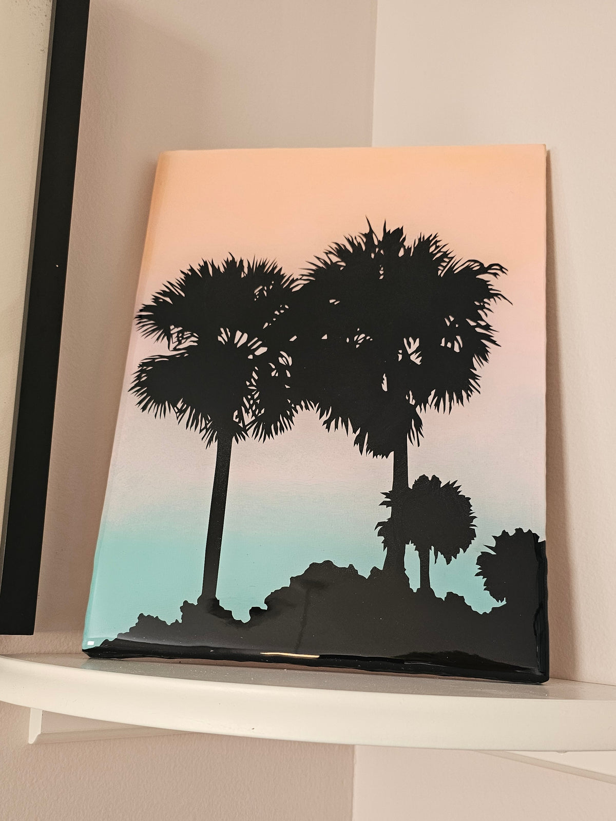 *RESERVED*Sunset Palms 9x12"