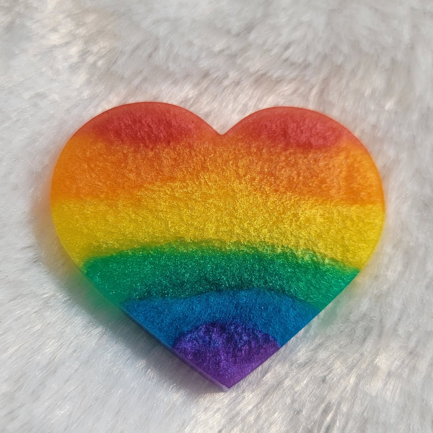 Rainbow Stripe Hearts