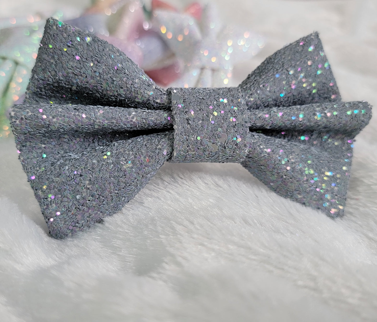 Winter Pastel Glitter Bows
