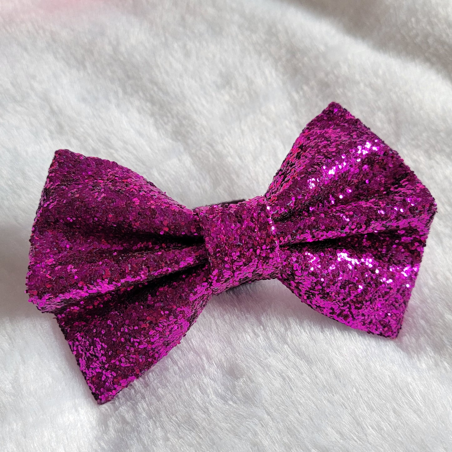 Fuchsia Glitter Bow