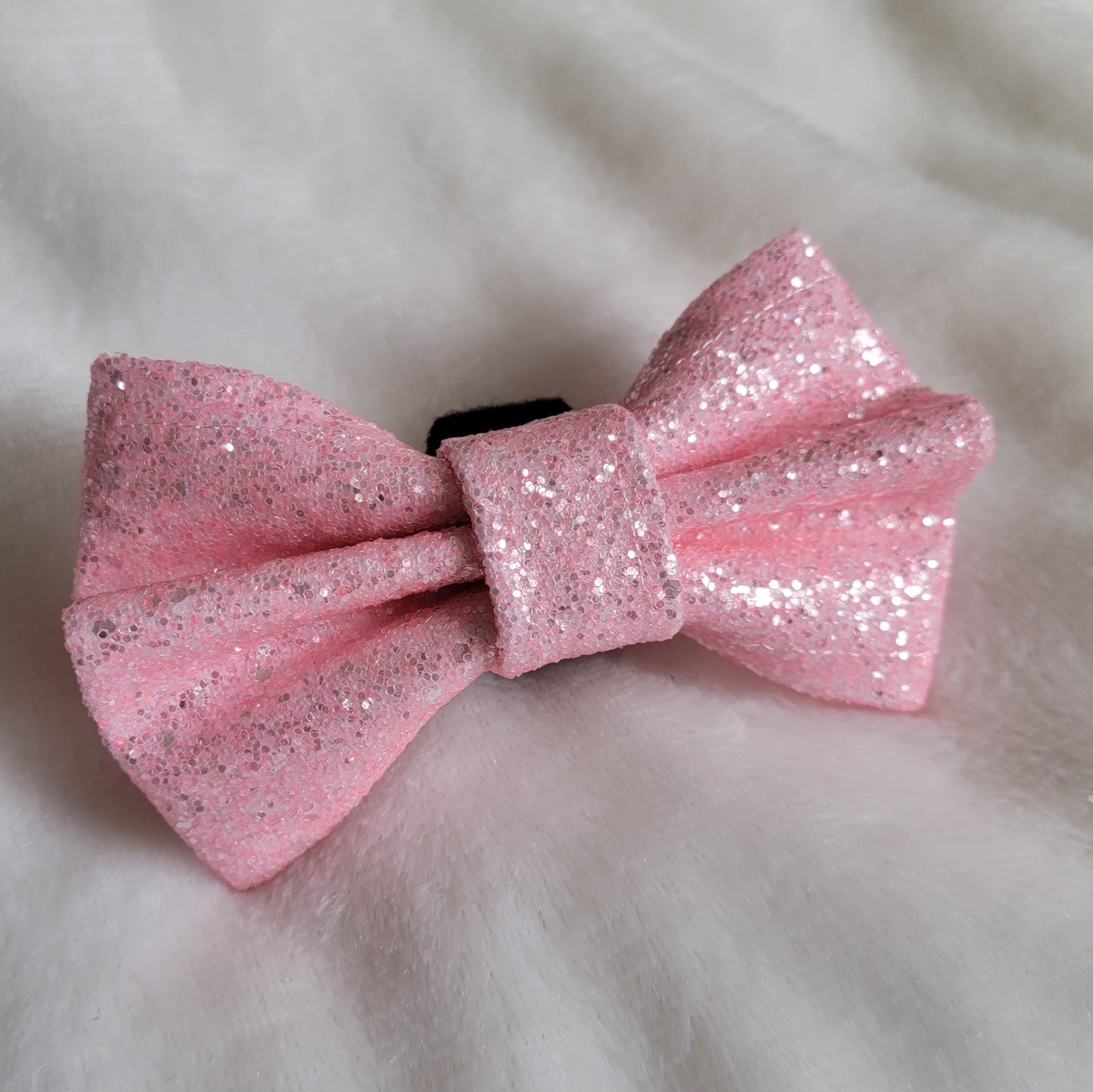 Baby Pink Glitter Bow