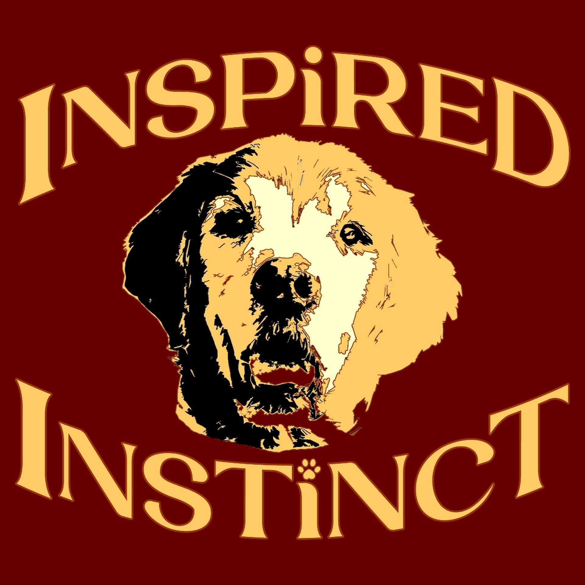 Inspired Instinct logo with golden retriever design.