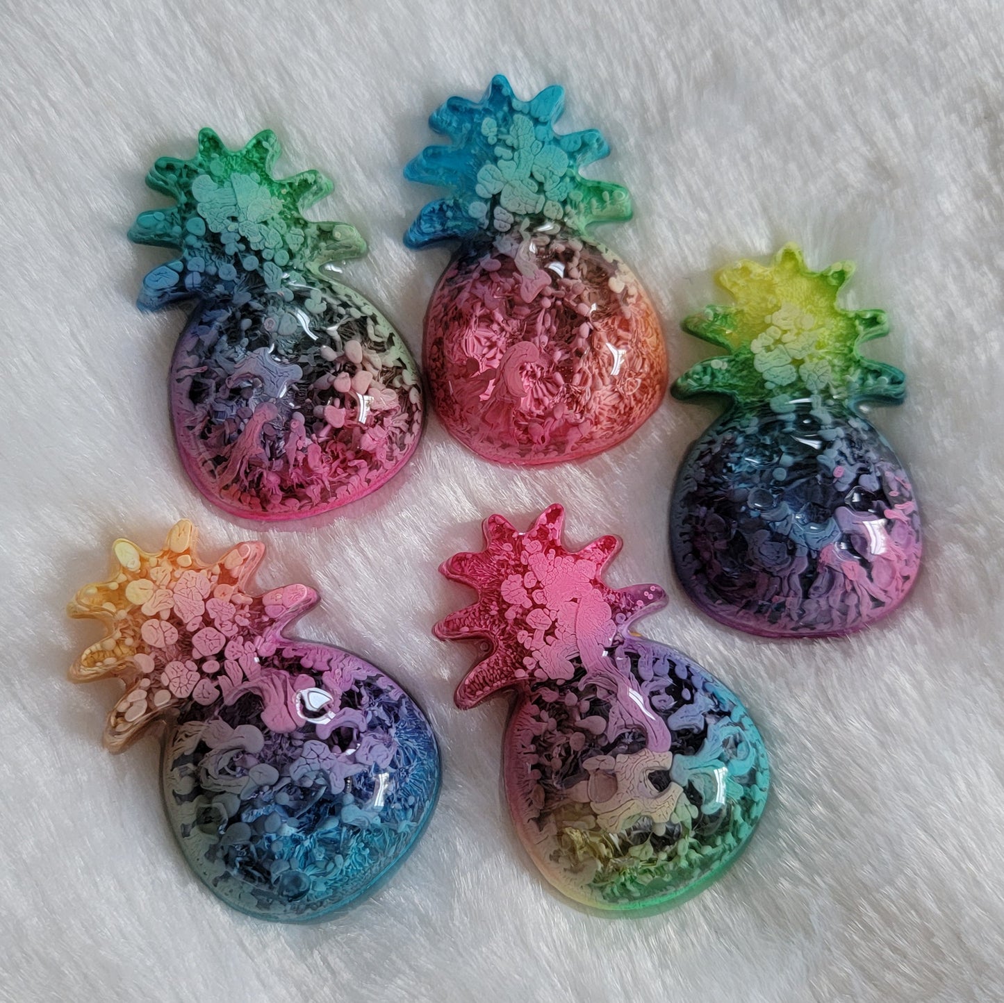 Rainbow Ink Pineapples