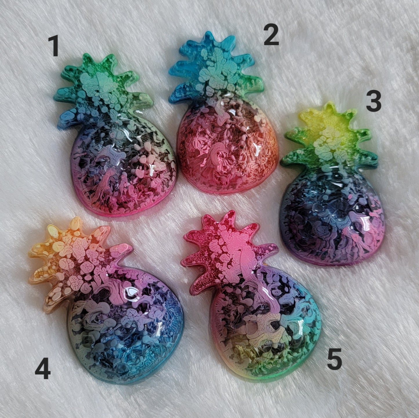 Rainbow Ink Pineapples