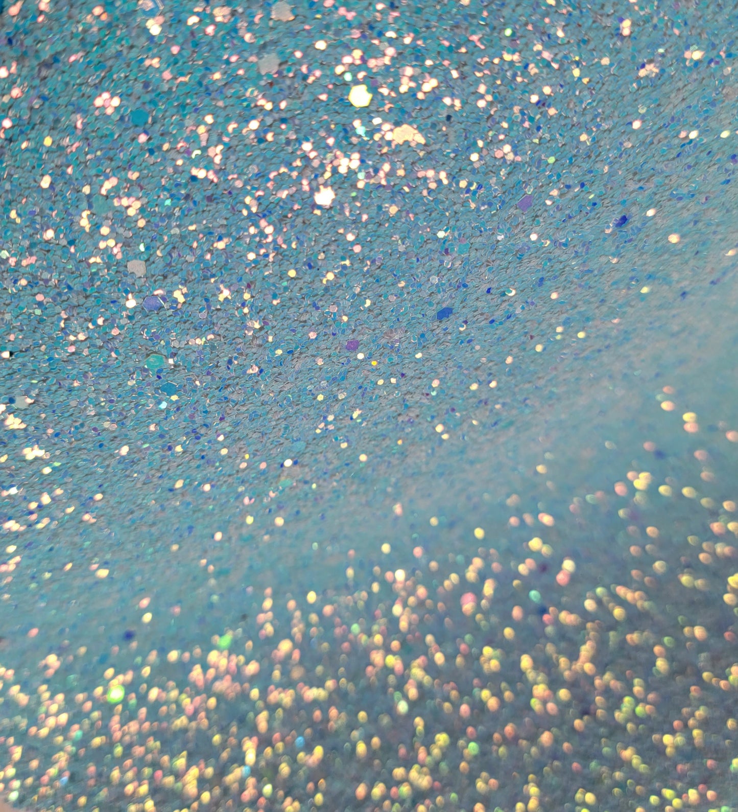 Light blue iridescent glitter canvas option for making glitter bows.