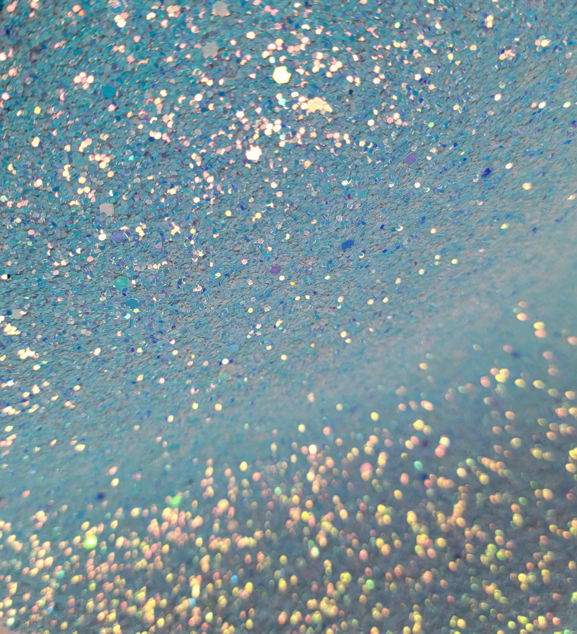 Light blue iridescent glitter canvas option for making glitter bows.