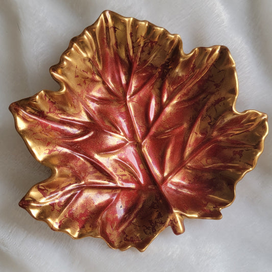 Gilded Red Maple Dish