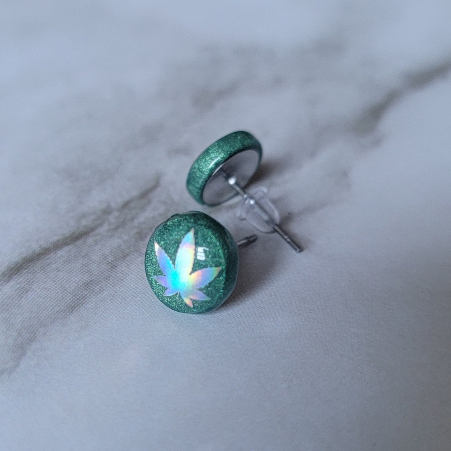 Reserved - Custom Resin Post Earrings