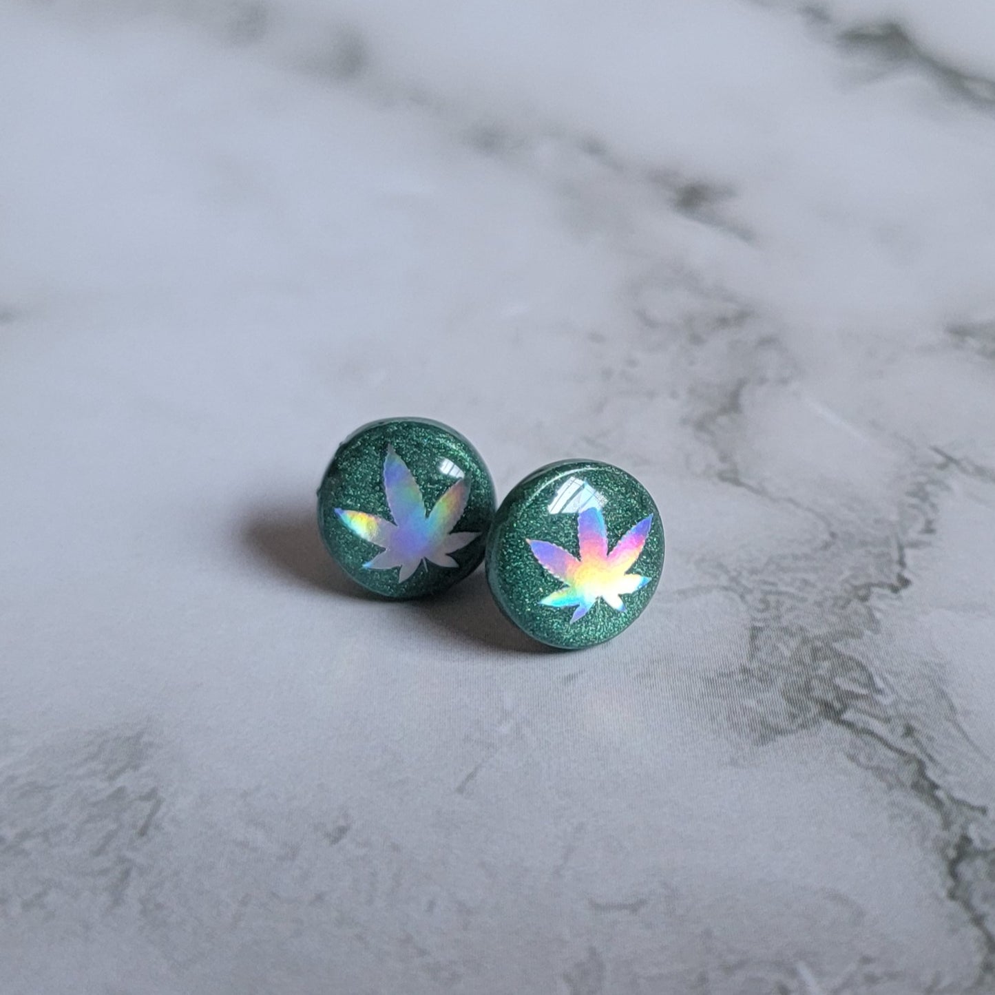 Reserved - Custom Resin Post Earrings