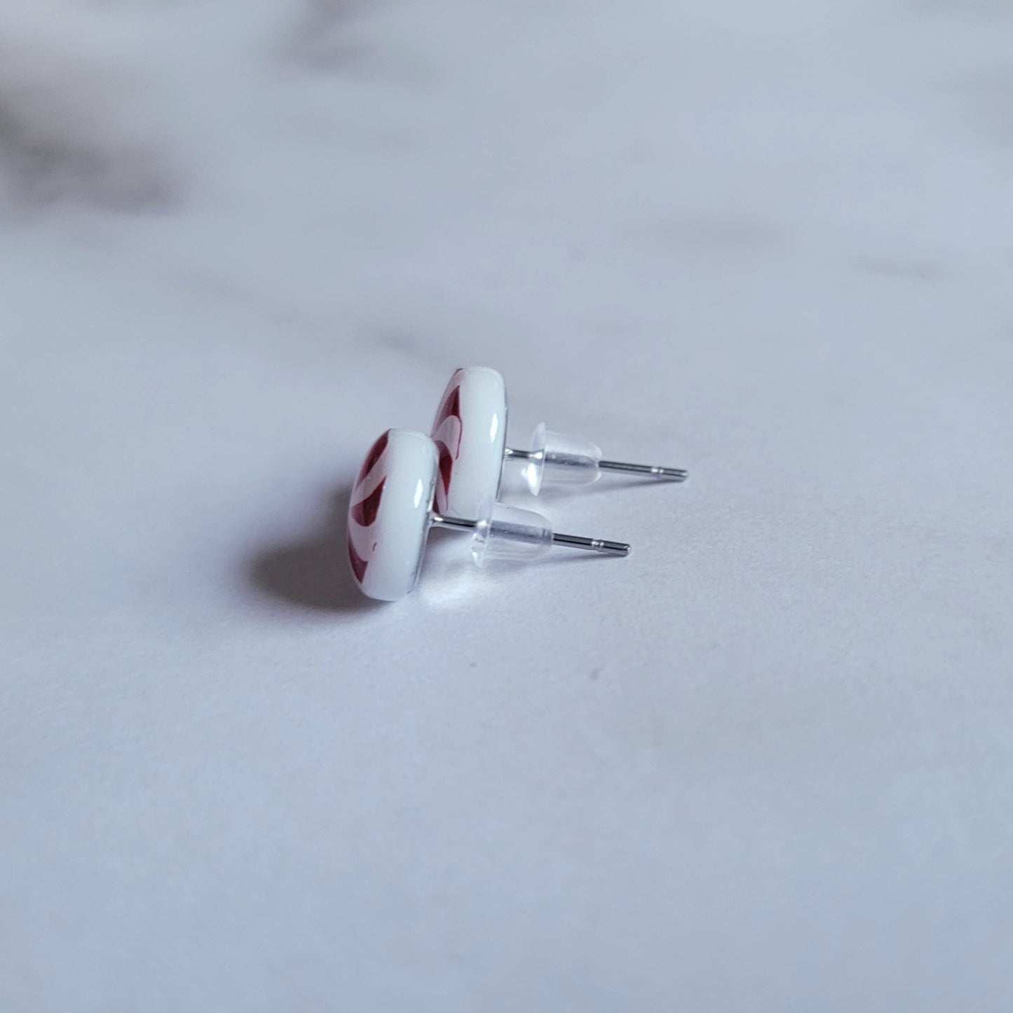 Candy Swirl Resin Post Earrings