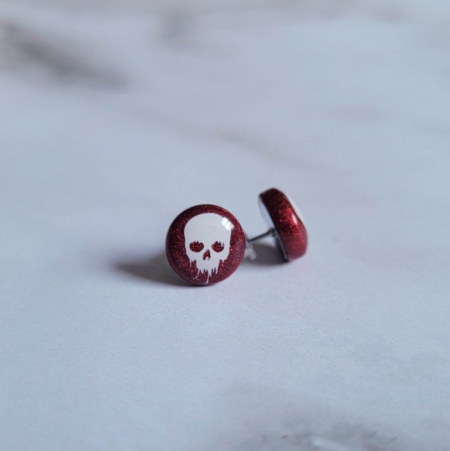 Reserved - Custom Resin Post Earrings