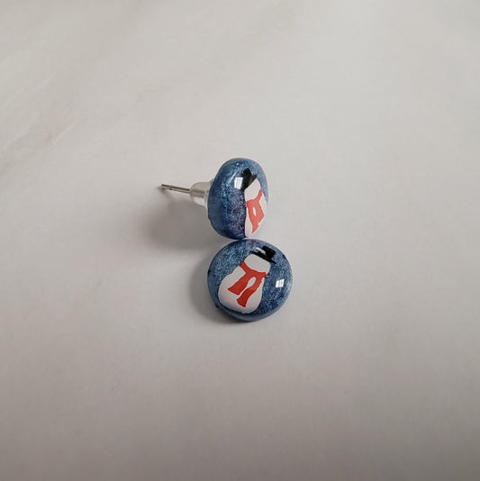 Snowman Resin Post Earrings
