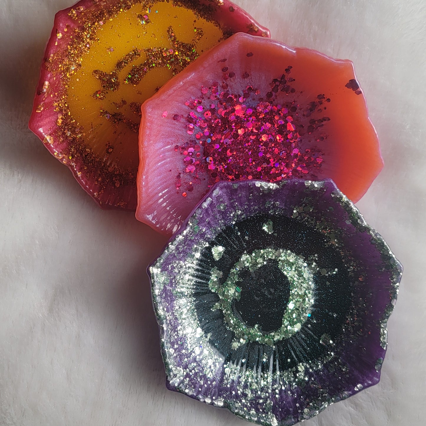 Pink Marigold Lotus Blossom Dish