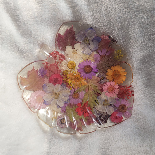 Floral Monstera Dish