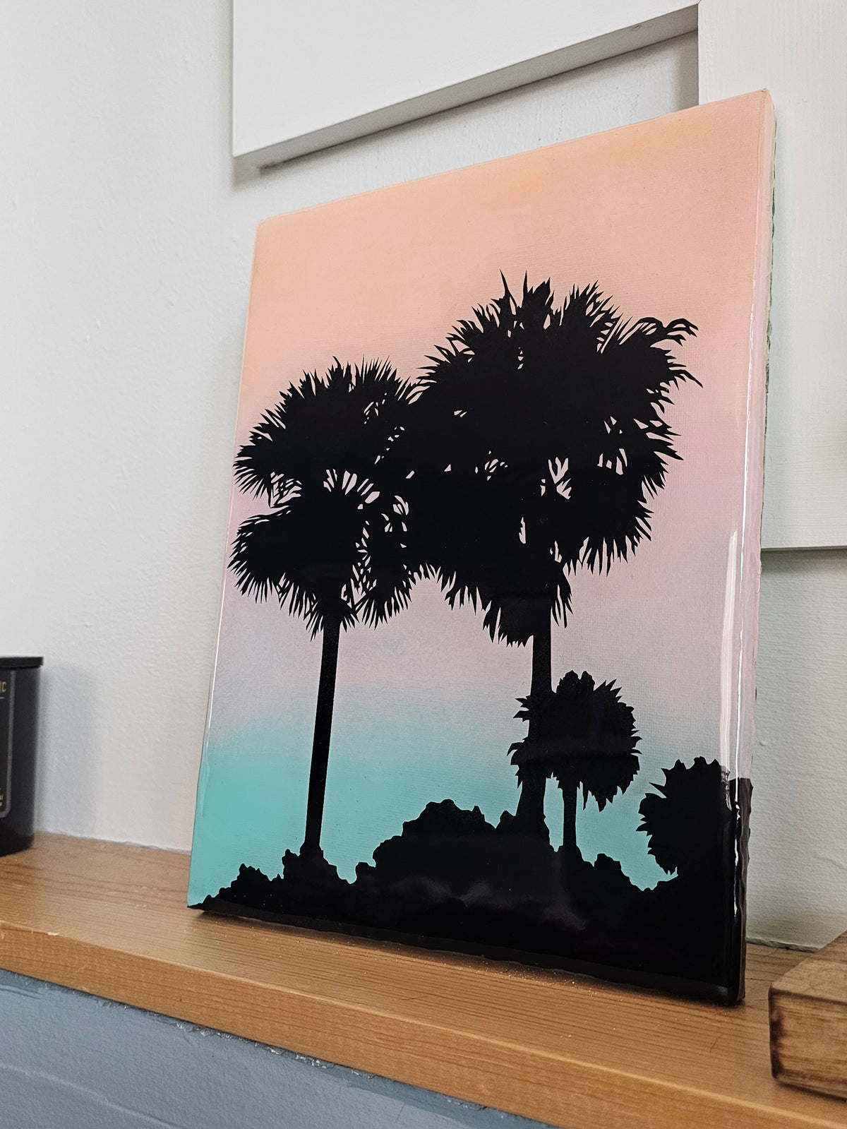 *RESERVED*Sunset Palms 9x12"