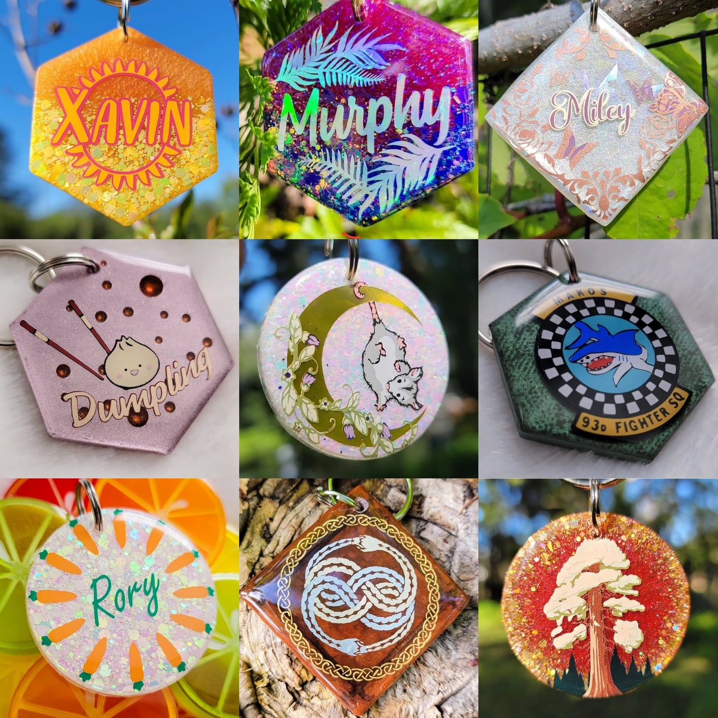 Custom Resin Tag or Charm