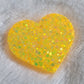 Red & Yellow Glitter Hearts