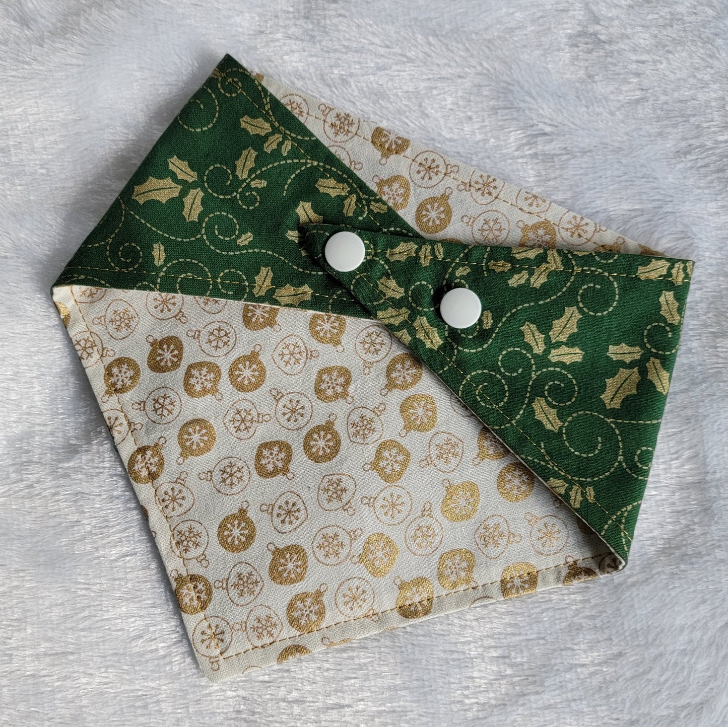 Ornaments & Holly Bandana