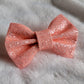 Flamingo Pink Glitter Bow