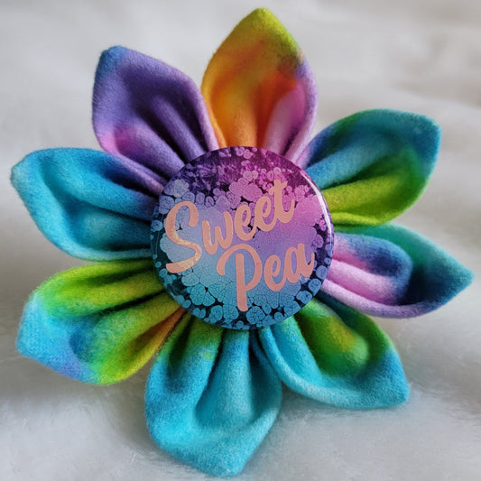 Personalized Rainbow Flower