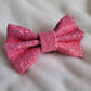 Warm Rose Glitter Bow