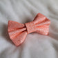 Flamingo Pink Glitter Bow